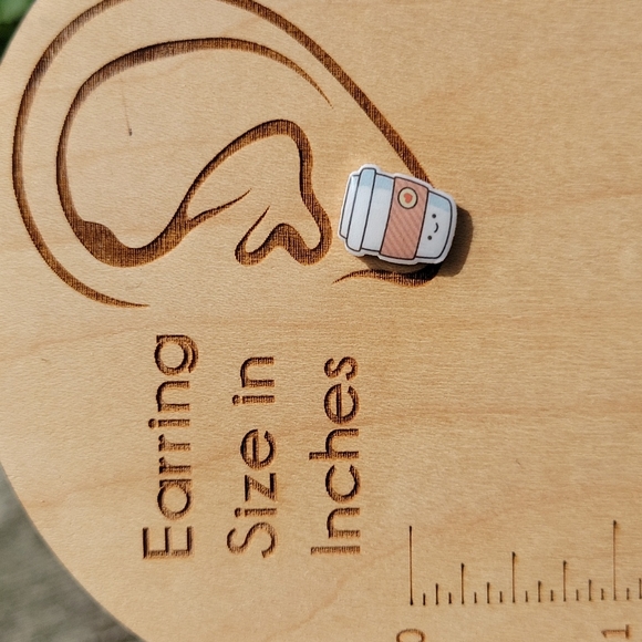 Kawaii Coffee To Go Stud Earrings - Picture 3 of 5